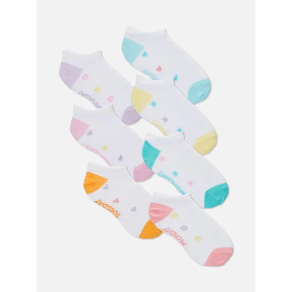 7-Pack Day of the Week Ankle Socks - Multi