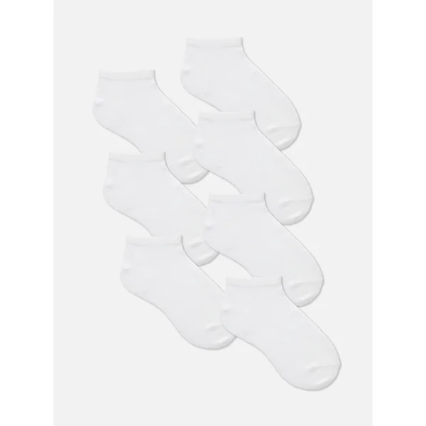 7-Pack Everyday Trainer Socks - White