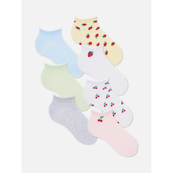 7-Pack Patterned Sneaker Socks - Multi