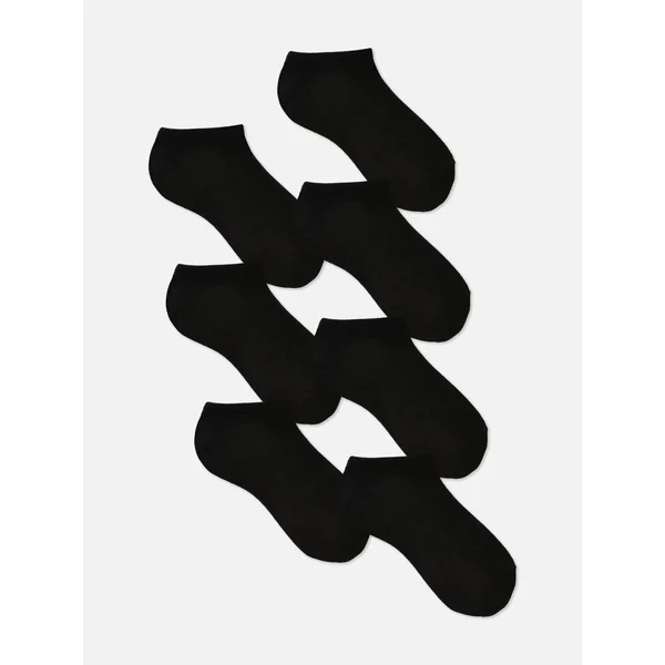7-Pack Sneaker Socks - Black