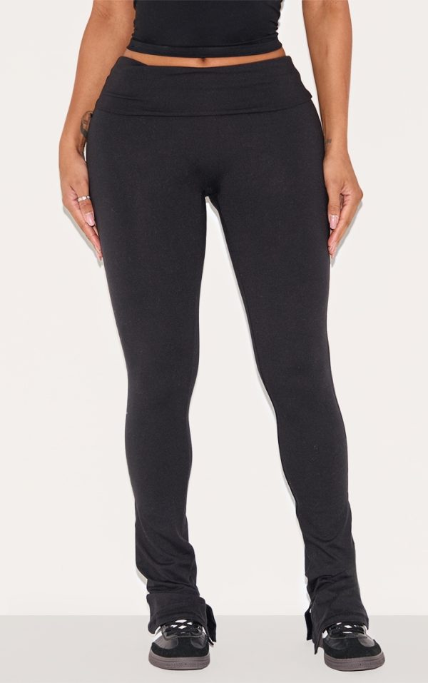 Shape Black Sculpt High Waisted Side Split Leggings