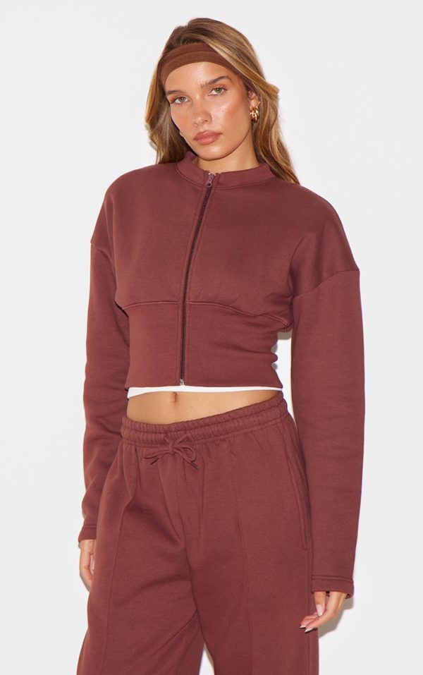 Chocolate Extreme Cinched Waist Sweatshirt