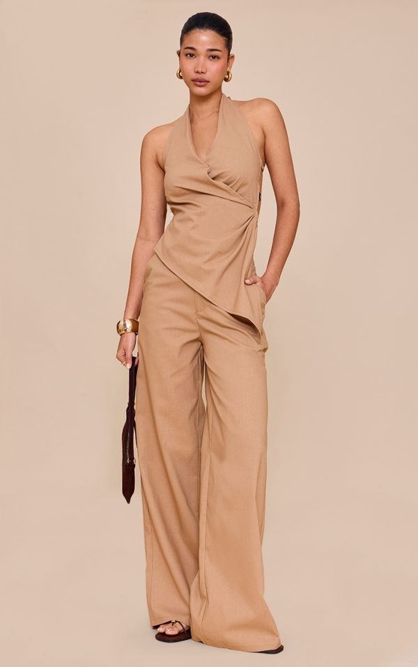 Sand Wide Leg Pants