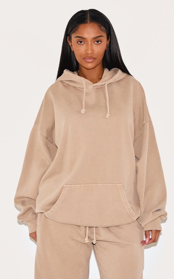 PRETTYLITTLETHING Shape Stone Hoodie