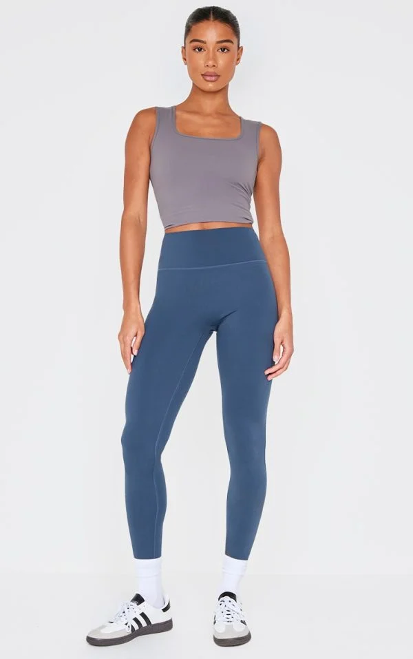 Midnight Blue Ultimate Sculpt High Waisted Gym Leggings