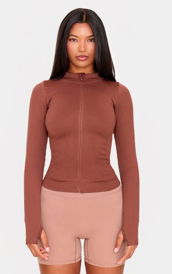 Chocolate Seamless Jacket