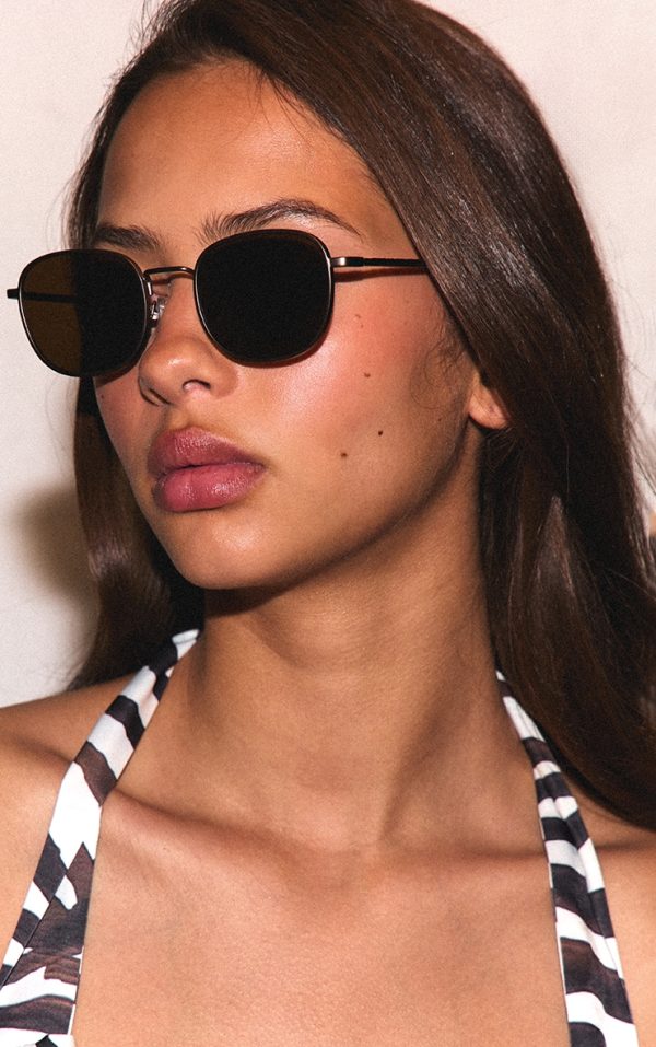 A.KJÆRBEDE Hello Sunglasses - Matte Brown