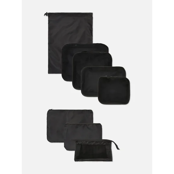 8-Piece Packing Cube Set - Black