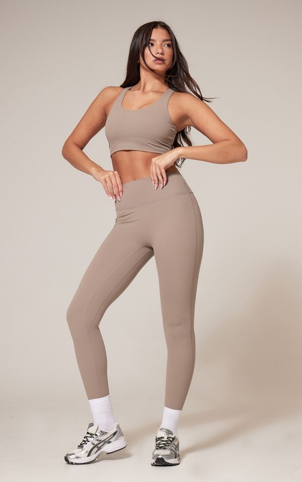 Deep Taupe Ultimate Sculpt High Waist Gym Leggings