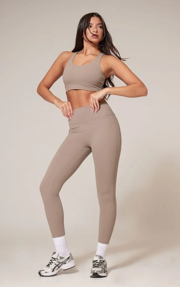 Deep Taupe Ultimate Sculpt High Waist Gym Leggings