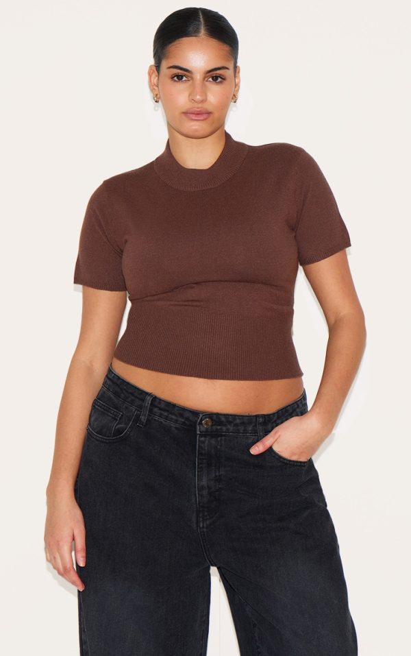 Plus Chocolate Basic Knit T Shirt