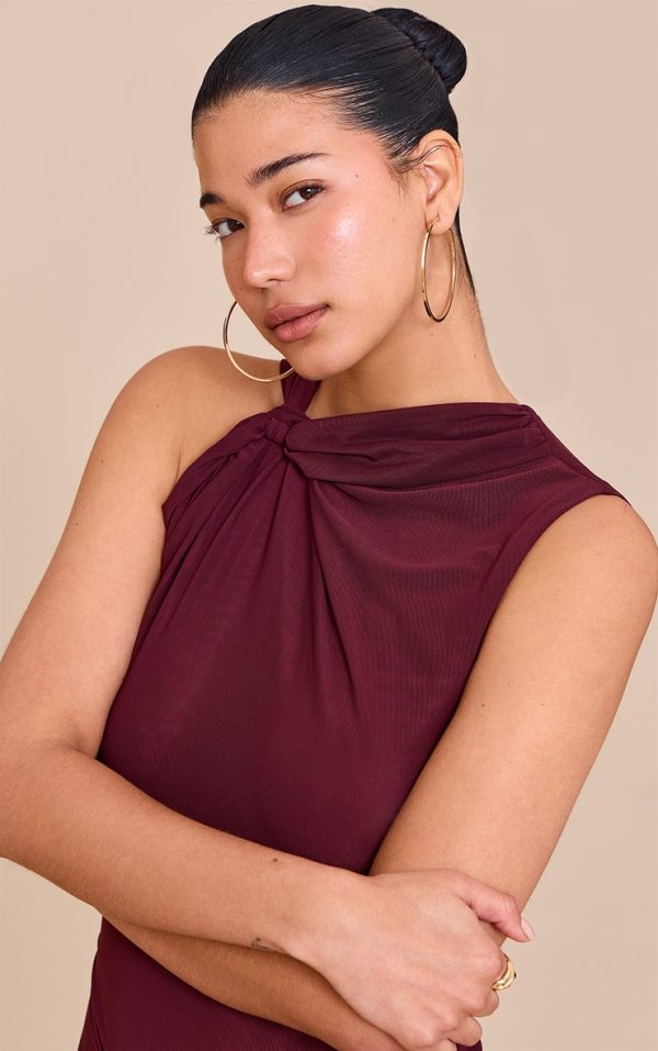 Gold Smooth Large Hoop Earrings