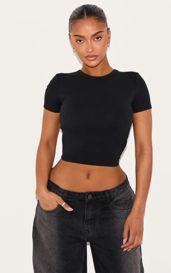 Shape Black Built In Bra Sculpt T-shirt