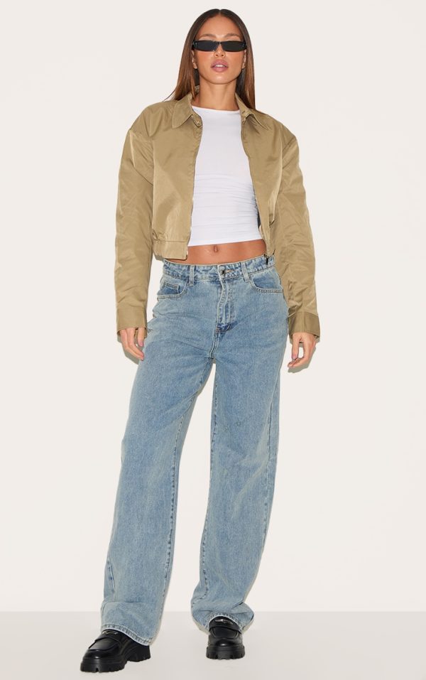 Tall Vintage Bleach Wash High Waist Baggy Boyfriend Jean