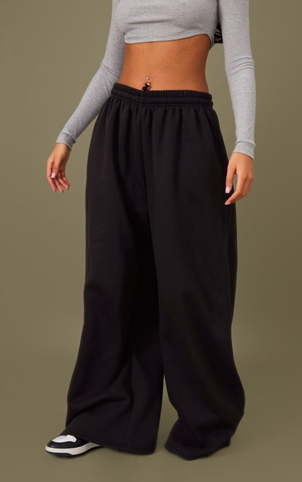 Tall Black Extreme Wide Leg Sweatpants