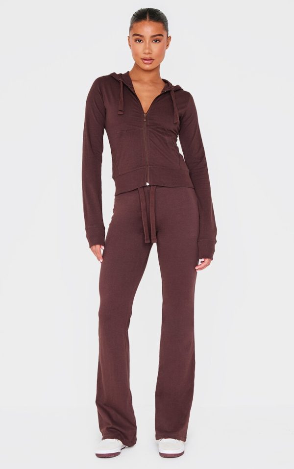 Chocolate Low Rise Skinny Flare Pants