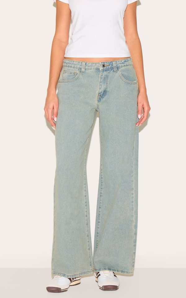Vintage Low Rise Wide Leg Jeans