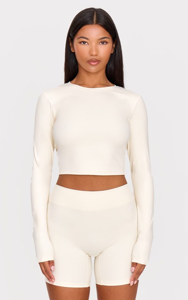 Bone Sculpt Long Sleeve Gym Top