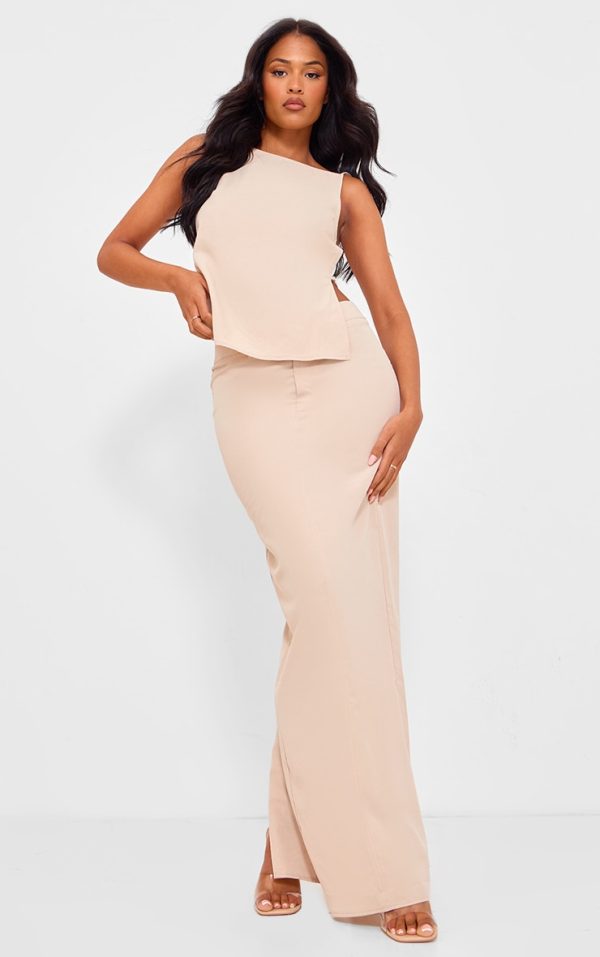 Tall Stone Tailored Maxi Skirt