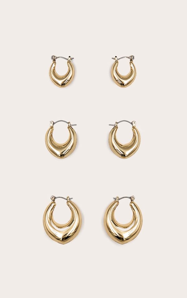Gold Huggie Hoop Multipack