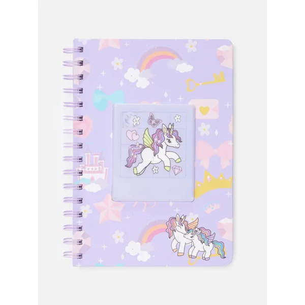 A5 Unicorn Puzzle Notebook - Light Purple