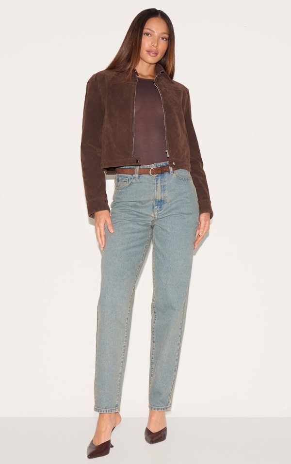 Tall Vintage Wash High Waist Mom Jeans