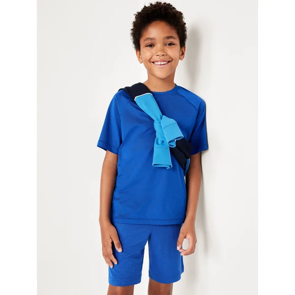 Above Knee Go-Dry Performance Shorts for Boys - Tanzanite