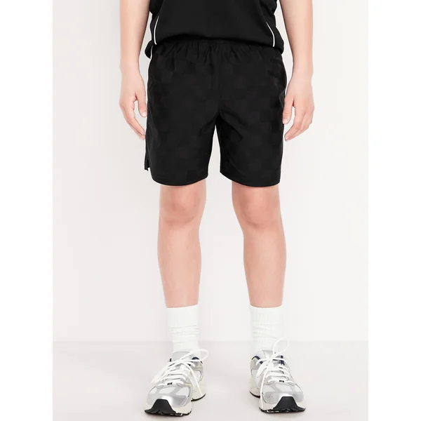 Above Knee Performance Shorts for Boys - Black Jack