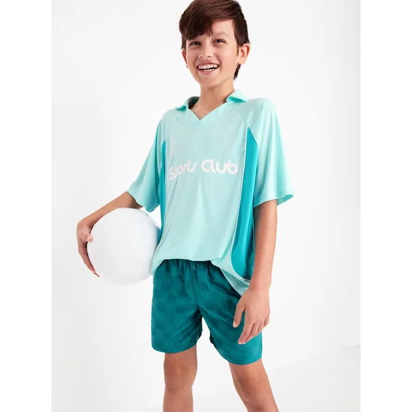 Above Knee Performance Shorts for Boys - STEEL SEA