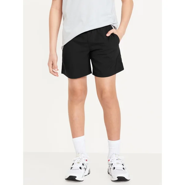 Above Knee StretchTech Performance Shorts for Boys - BlackJack