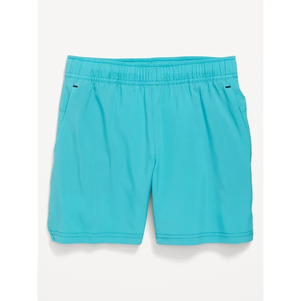 Above Knee StretchTech Performance Shorts for Boys - Electric Teal