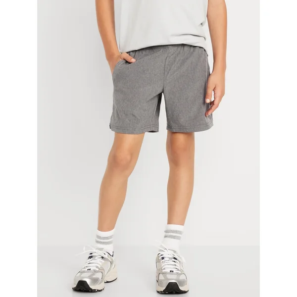 Above Knee StretchTech Shorts for Boys - Gray