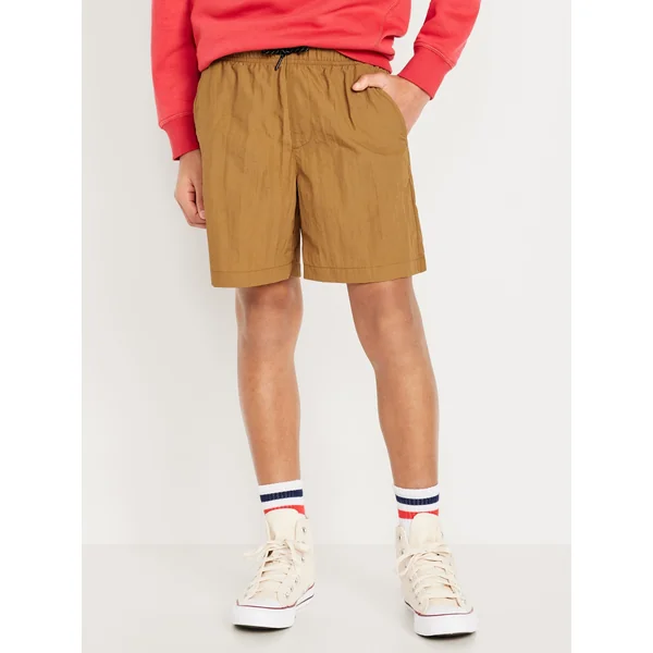 Above Knee Tech Shorts for Boys - Bandolier Brown