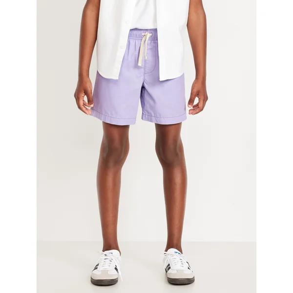 Above Knee Twill Pull-On Shorts for Boys - Lupine Lilac