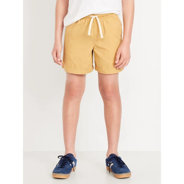 Above Knee Twill Pull-On Shorts for Boys - SANDSTORM