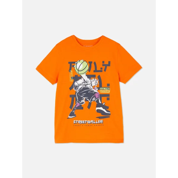 Abstract T-Shirt - Orange