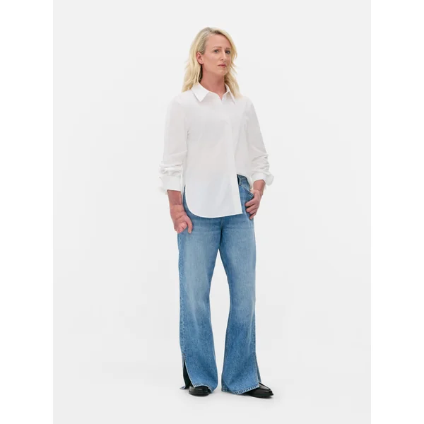 Adaptive Poplin Shirt - White