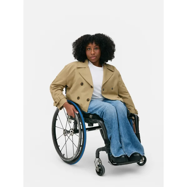 Adaptive Seated Double-Breasted Trench - Beige