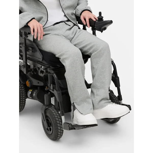 Adaptive Seated Joggers - Gray Heather
