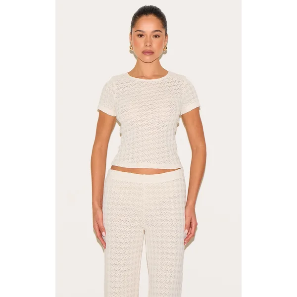 Almond Textured T Shirt