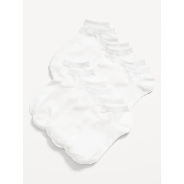 Ankle Socks 6-Pack for Girls - Calla Lily White
