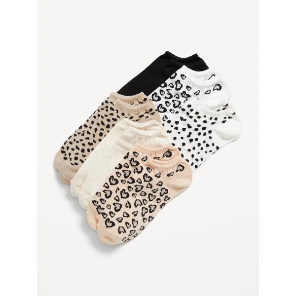 Ankle Socks 6-Pack for Women - Animal Skins