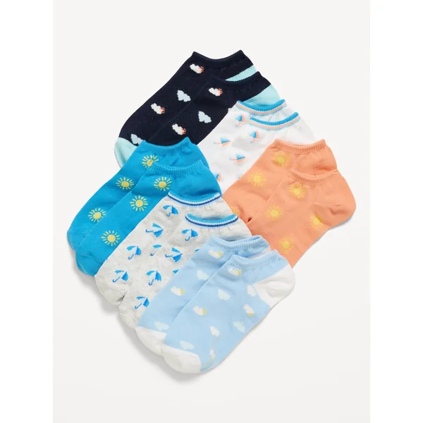 Ankle Socks 6-Pack for Women - BLUE SKIES