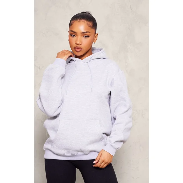 Ash Grey Oversized Fit Sweat Hoodie