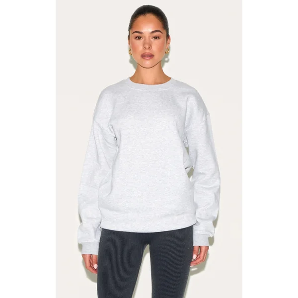 Ash Grey Oversized Fit Sweatshirt