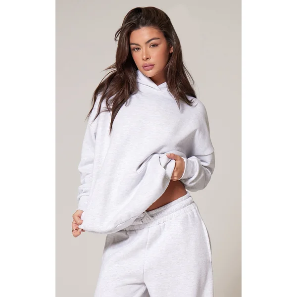 Ash Grey Premium Basic Oversized Hoodie