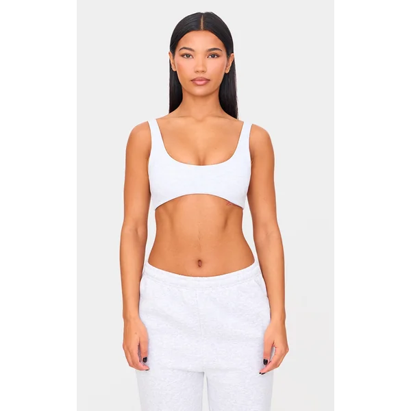 Ash Grey Sculpt Double Layer Padded Sports Bra