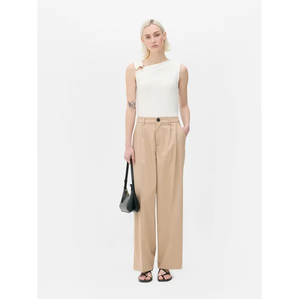 Asymmetric Draped Top - Ivory