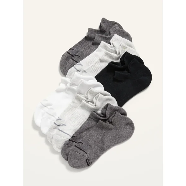 Athletic Ankle Socks 6-Pack - Gray Combo