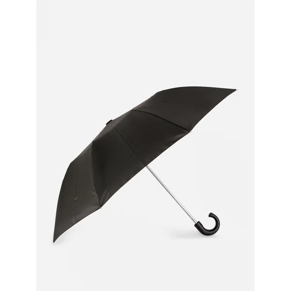 Auto-Open Crook Handle Umbrella - Black